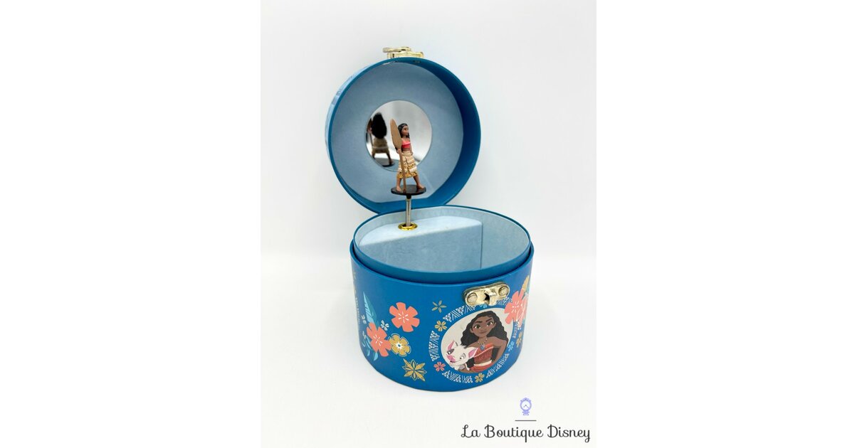 Boite à musique Vaiana Disney Store 2016 bleu bijoux musicale